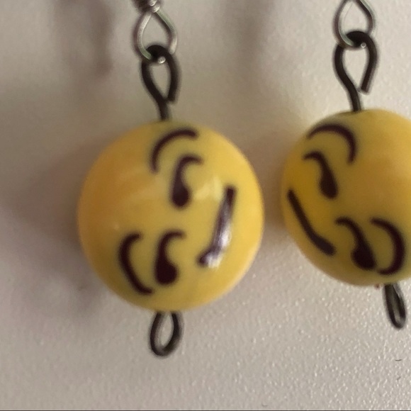 New Hand Crafted Emoji Earrings 😏 - Picture 3 of 5